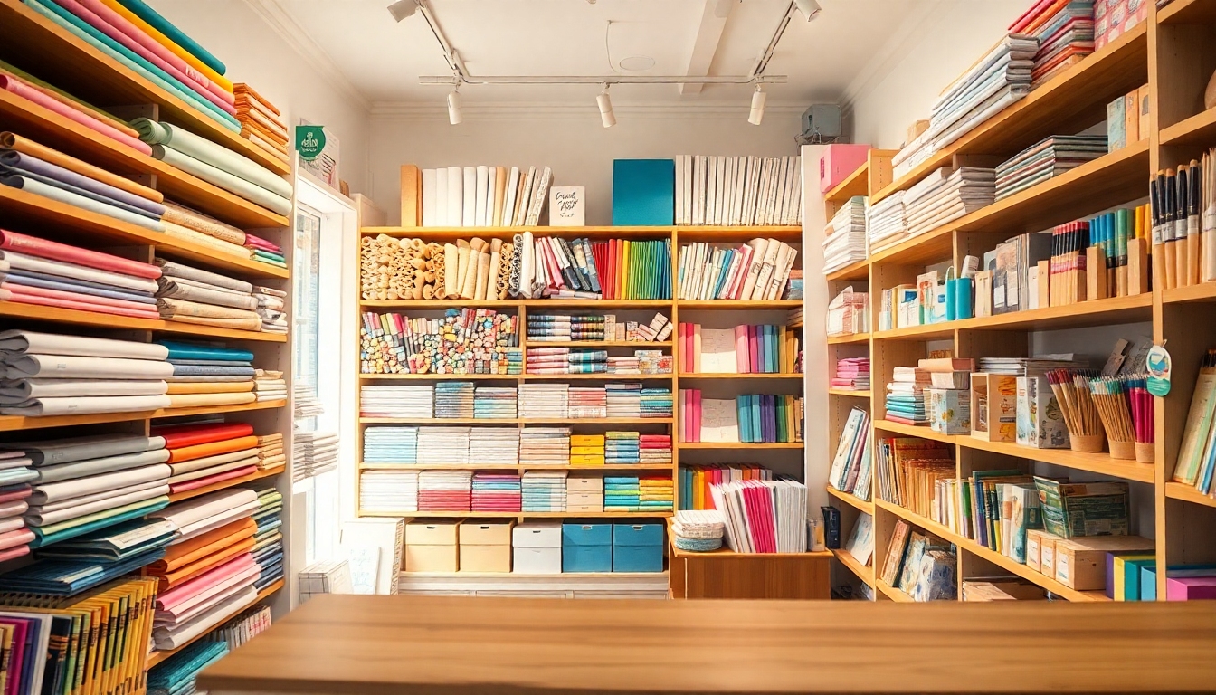 Interior de la Papelería Creativa